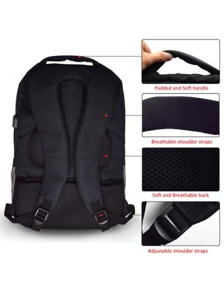 Ewent EW2529 maletines para portátil 43,9 cm (17.3") Mochila Negro