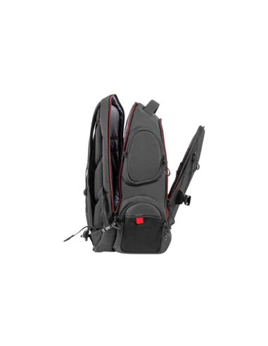 GENESIS Pallad 550 43,9 cm (17.3") Mochila Negro, Rojo