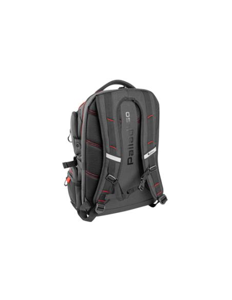 GENESIS Pallad 550 43,9 cm (17.3") Mochila Negro, Rojo