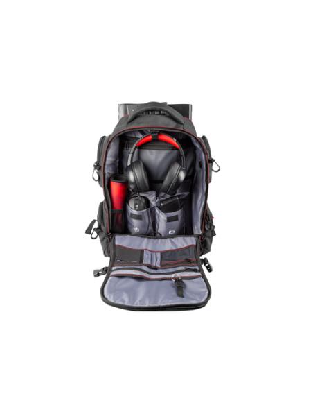 GENESIS Pallad 550 43,9 cm (17.3") Mochila Negro, Rojo