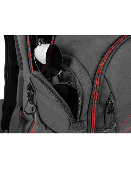 GENESIS Pallad 550 43,9 cm (17.3") Mochila Negro, Rojo
