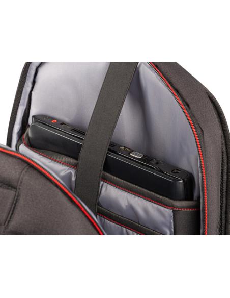 GENESIS Pallad 550 43,9 cm (17.3") Mochila Negro, Rojo