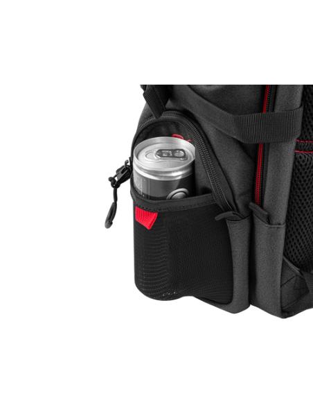 GENESIS Pallad 550 43,9 cm (17.3") Mochila Negro, Rojo