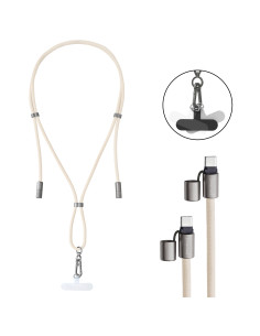 Intenso Handykette als Lade- + Datenkabel USB-C bis 1,65m beige cable USB USB C