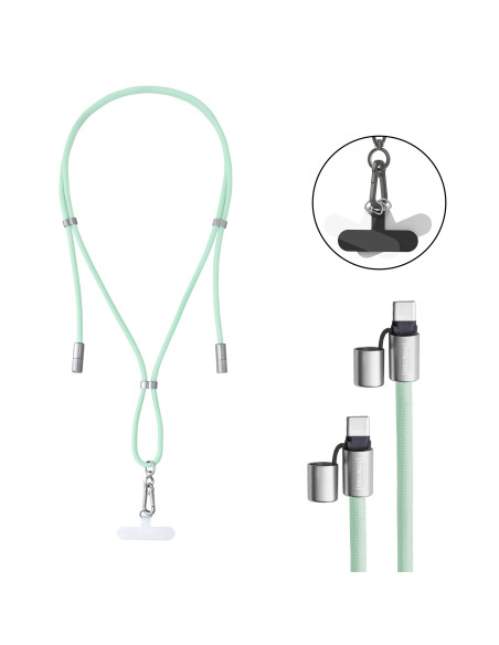 Intenso Handykette als Lade- + Datenkabel USB-C bis 1,65m grün cable USB USB C Verde