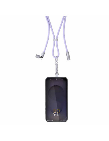 Intenso Handykette als Lade- + Datenkabel USB-C bis 1,65m lila cable USB USB C Púrpura