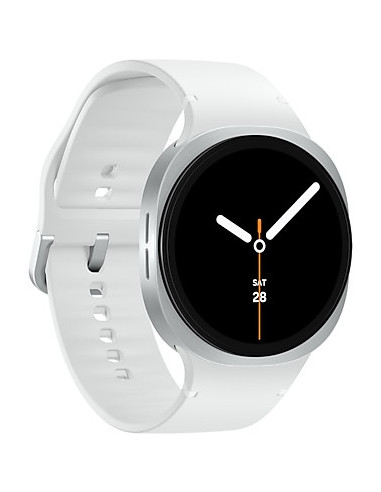 Samsung Galaxy Watch 8 3,81 cm (1.5") AMOLED 44 mm Digital 480 x 480 Pixeles Pantalla táctil Plata Wifi GPS (satélite)