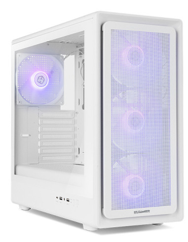NOX Hummer NXHUMMERAEROWH carcasa de ordenador Midi Tower Blanco