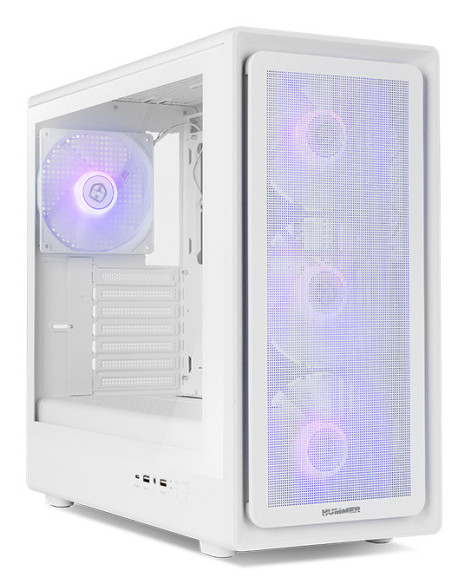 NOX Hummer NXHUMMERAEROWH carcasa de ordenador Midi Tower Blanco