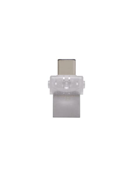 Kingston Technology DataTraveler microDuo 3C 128GB unidad flash USB USB Type-A / USB Type-C 3.2 Gen 1 (3.1 Gen 1) Plata