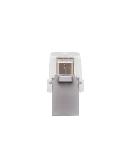 Kingston Technology DataTraveler microDuo 3C 128GB unidad flash USB USB Type-A / USB Type-C 3.2 Gen 1 (3.1 Gen 1) Plata