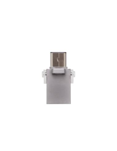 Kingston Technology DataTraveler microDuo 3C 128GB unidad flash USB USB Type-A / USB Type-C 3.2 Gen 1 (3.1 Gen 1) Plata