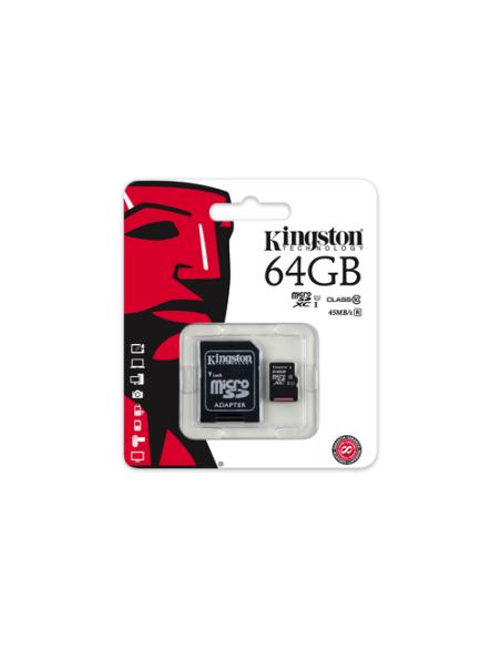 Kingston Technology microSDXC Class 10 UHS-I Card 64GB Clase 10