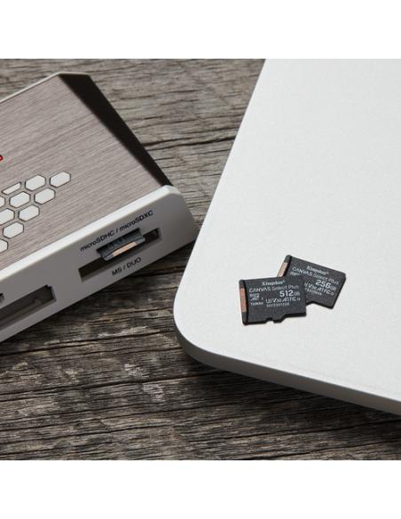 Kingston Technology Canvas Select Tarjeta micSDXC Plus 100R A1 C10 de 512 GB + ADP