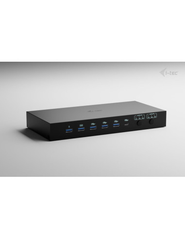i-tec USB-C KVM Dock PRO for Three Hosts, Dual Video, with 2x Power Delivery, max 92W