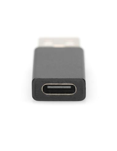 Ewent EW9650 cambiador de género para cable USB Type-A USB Type-C Negro