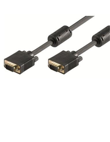 Ewent EW-110100-020-N-P cable VGA 2 m VGA (D-Sub) Negro