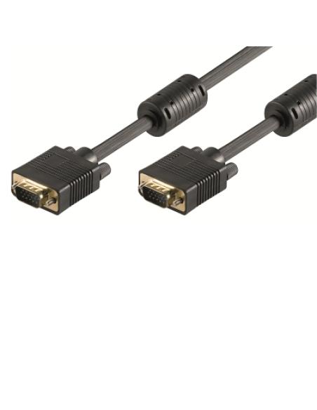 Ewent EW-110100-020-N-P cable VGA 2 m VGA (D-Sub) Negro