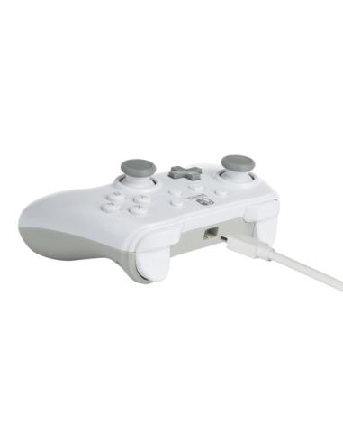 PowerA 1517033-01 mando y volante Gris, Blanco USB Gamepad Analógico Nintendo Switch