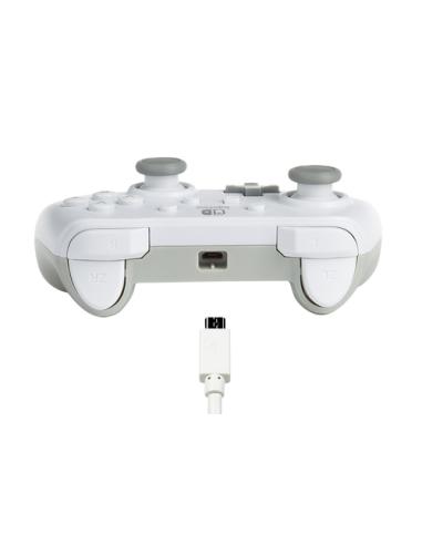 PowerA 1517033-01 mando y volante Gris, Blanco USB Gamepad Analógico Nintendo Switch