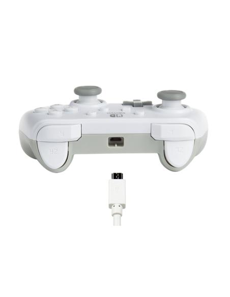 PowerA 1517033-01 mando y volante Gris, Blanco USB Gamepad Analógico Nintendo Switch