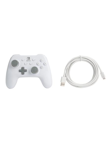 PowerA 1517033-01 mando y volante Gris, Blanco USB Gamepad Analógico Nintendo Switch