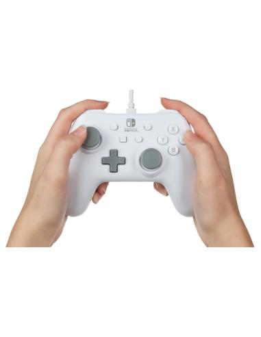 PowerA 1517033-01 mando y volante Gris, Blanco USB Gamepad Analógico Nintendo Switch