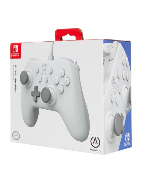 PowerA 1517033-01 mando y volante Gris, Blanco USB Gamepad Analógico Nintendo Switch