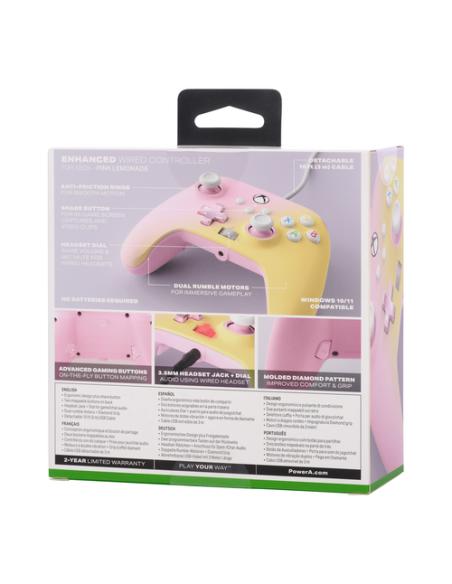 PowerA XBGP0003-01 mando y volante Rosa USB Gamepad Analógico Xbox, Xbox Series S, Xbox Series X