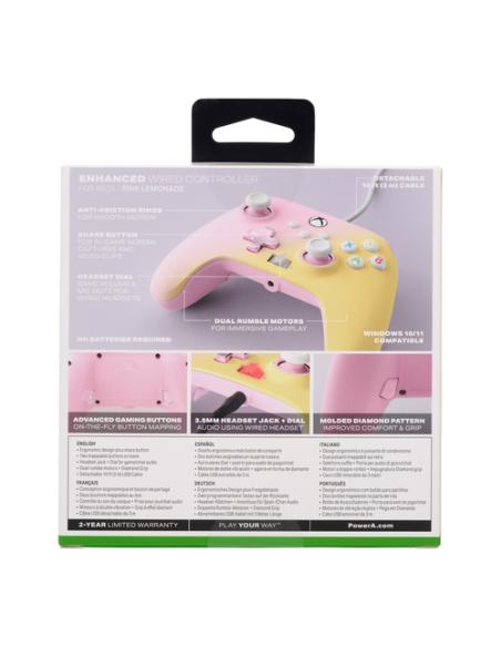 PowerA XBGP0003-01 mando y volante Rosa USB Gamepad Analógico Xbox, Xbox Series S, Xbox Series X