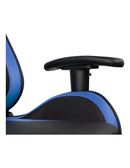 DRIFT DR90V8BL silla para videojuegos Silla para videojuegos de PC Asiento acolchado Negro, Azul