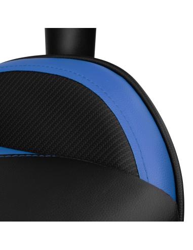 DRIFT DR90V8BL silla para videojuegos Silla para videojuegos de PC Asiento acolchado Negro, Azul