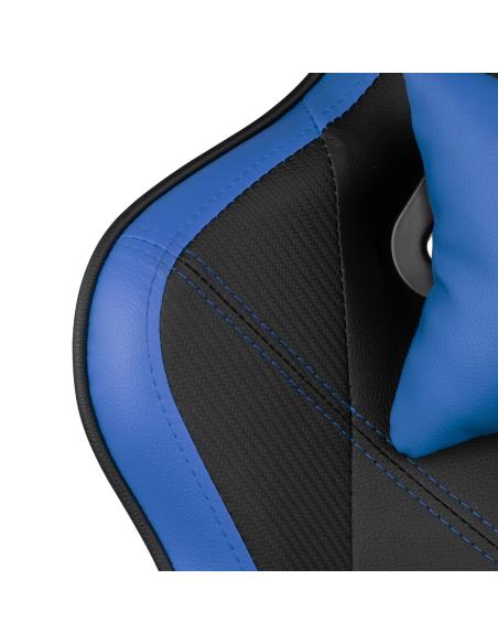 DRIFT DR90V8BL silla para videojuegos Silla para videojuegos de PC Asiento acolchado Negro, Azul