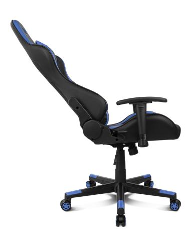 DRIFT DR90V8BL silla para videojuegos Silla para videojuegos de PC Asiento acolchado Negro, Azul