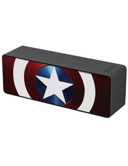 ERT Group Altavoz Bt stereo 2.1 portátil inalambrico 10W Captain America 001 Marvel Rojo