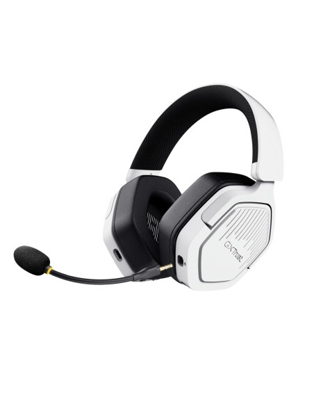 Trust GXT 493PS Carus Auriculares Inalámbrico y alámbrico Diadema Juego Bluetooth Blanco