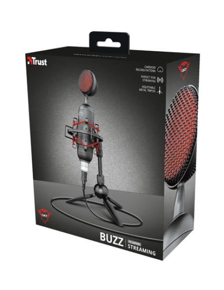 Trust GXT 244 Buzz Negro, Rojo Micrófono para PC