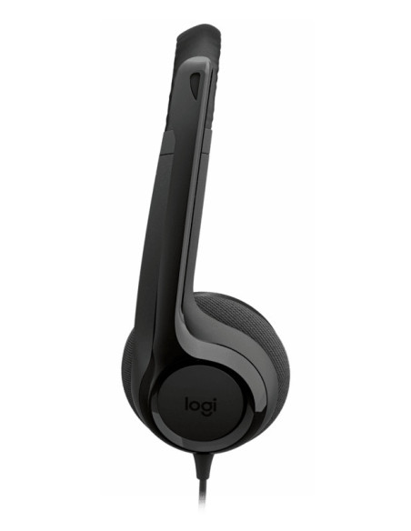 Logitech Auriculares con Cable H390 para PC Portátil, Auriculares Estéreo con Micrófono con Supresión de Ruido, USB-C,