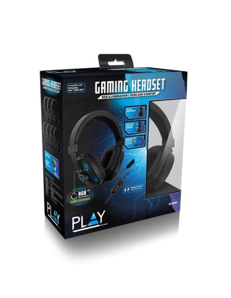Ewent Play PL3321 Auriculares Alámbrico Diadema Juego Negro