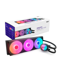 NZXT Kraken Core 360 RGB Procesador Kit de refrigeración líquida 12 cm Negro 1 pieza(s) 2