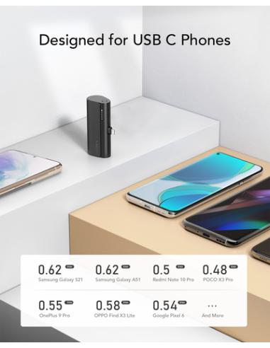 VEGER PlugOn-L VG-W0556 PowerBank 5000mah PD20W Type-C connector built-in