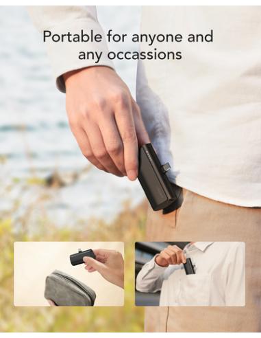 VEGER PlugOn-L VG-W0556 PowerBank 5000mah PD20W Type-C connector built-in