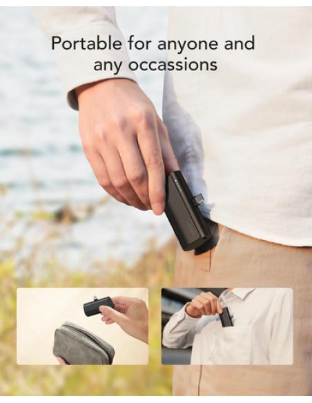 VEGER PlugOn-L VG-W0556 PowerBank 5000mah PD20W Type-C connector built-in