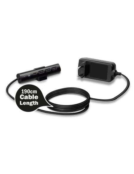 Ewent EW1317 cargador de dispositivo móvil Universal Negro Corriente alterna Interior