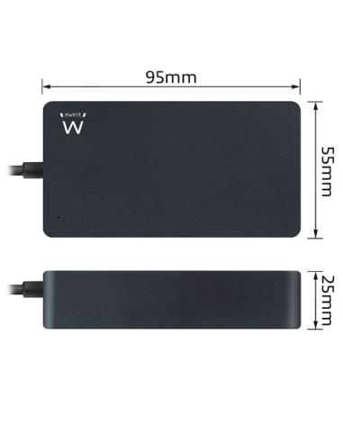 Ewent EW3980 adaptador e inversor de corriente Interior 65 W Negro