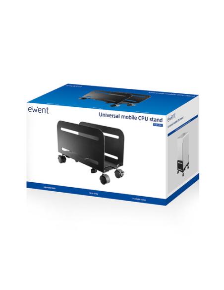 Ewent EW1291 soporte de CPU Carro para equipo informático Negro