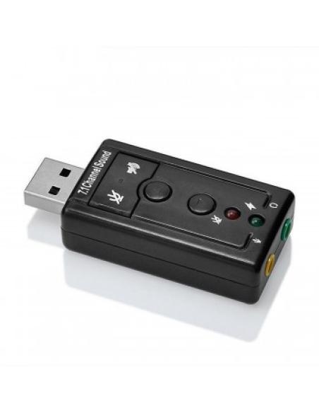 Ewent EW3762 cambiador de género para cable USB audio-in/audio-out Negro