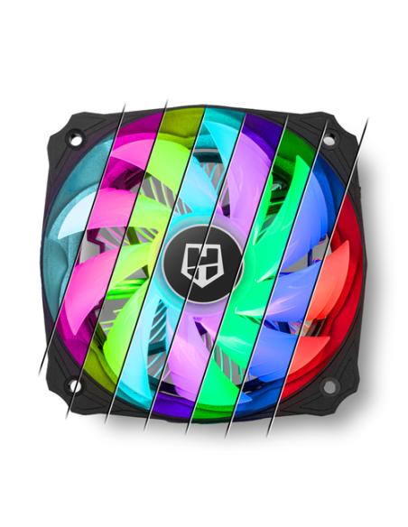 NOX Hummer H-123 RGB Procesador Enfriador 12 cm Negro 1 pieza(s)