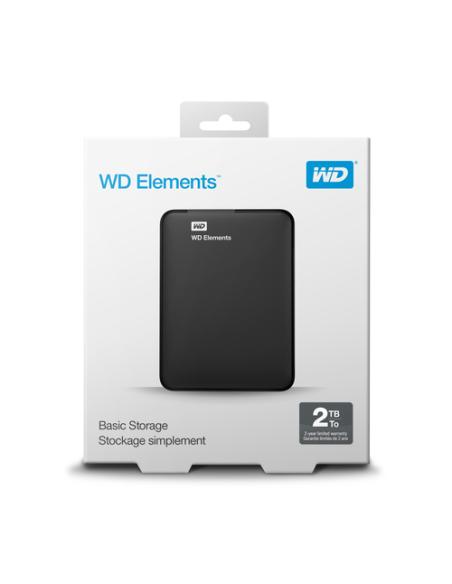 Western Digital Elements Portable disco duro externo 2 TB 5400 RPM 2.5" Micro-USB B 3.2 Gen 2 (3.1 Gen 2) Negro