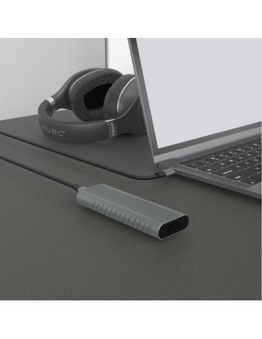 Ewent EW7025 caja para disco duro externo Caja externa para unidad de estado sólido (SSD) Gris M.2